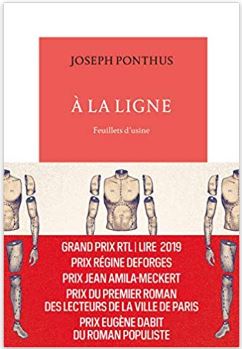 Couverture de A la ligne : Feuillets d'usine de Joseph Ponthus 