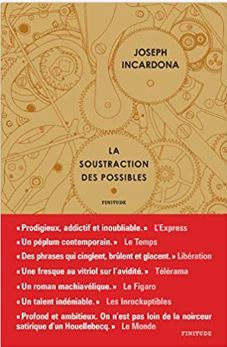 Couverture de La soustraction des possibles de Joseph Incardona